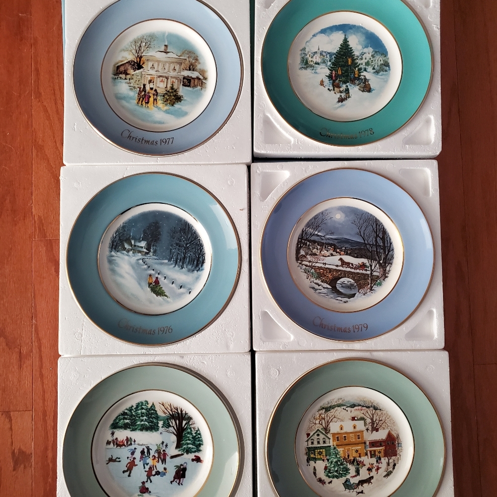 Avon Collection Christmas plates